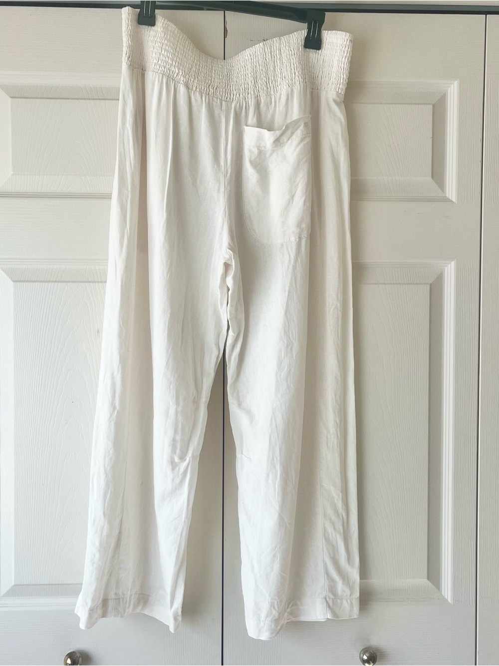 Pilcro Reese Pants White Linen Size M, - Picture 2 of 7